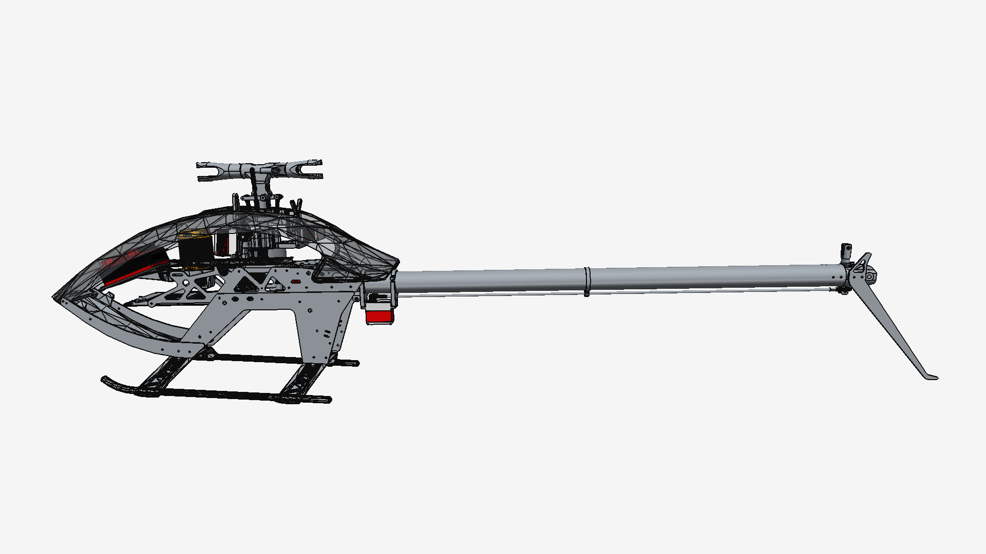 遥控直升机 STEP格式